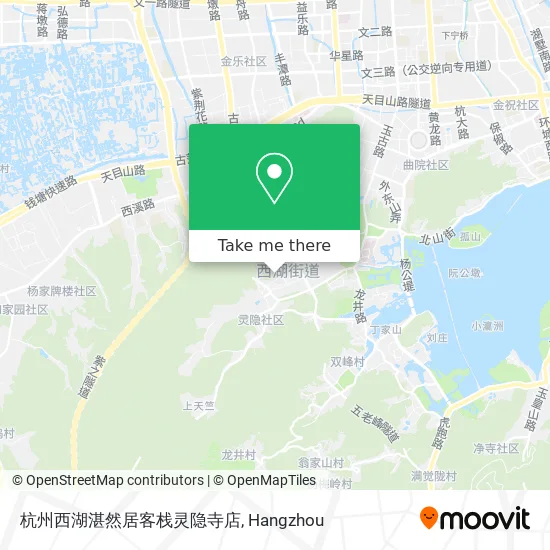 杭州西湖湛然居客栈灵隐寺店 map