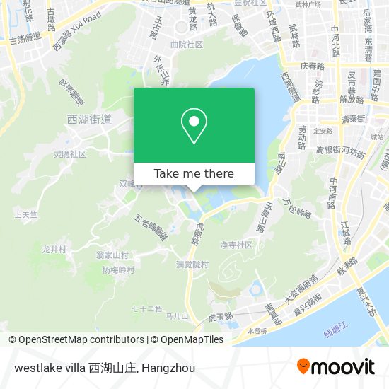 westlake villa 西湖山庄 map