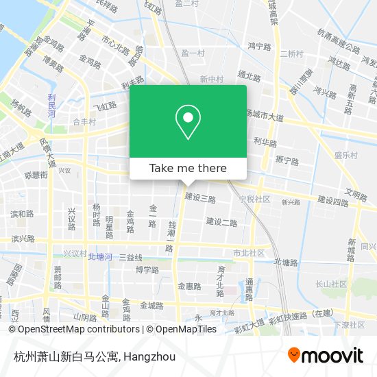 杭州萧山新白马公寓 map