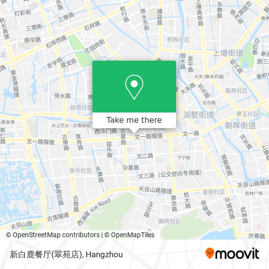 新白鹿餐厅(翠苑店) map