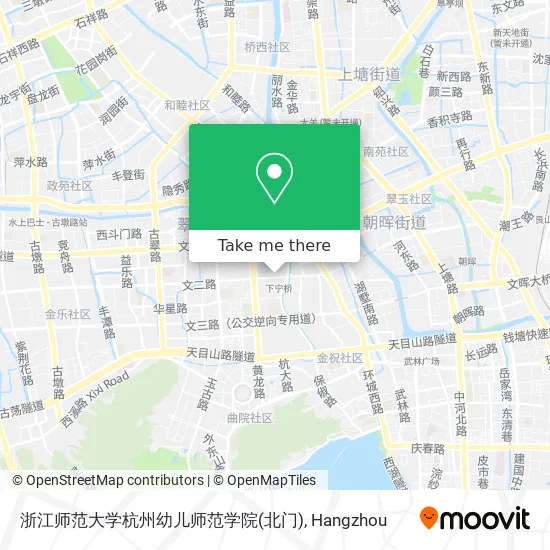 浙江师范大学杭州幼儿师范学院(北门) map