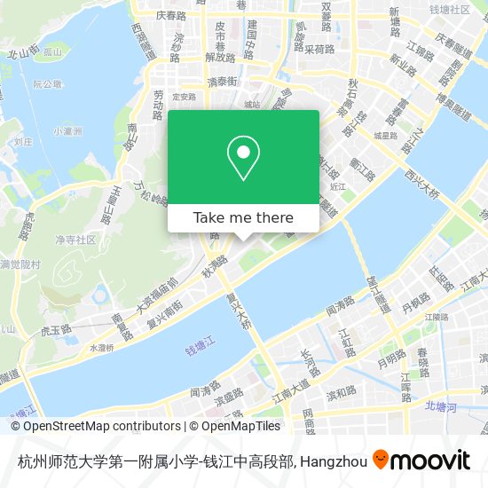 杭州师范大学第一附属小学-钱江中高段部 map