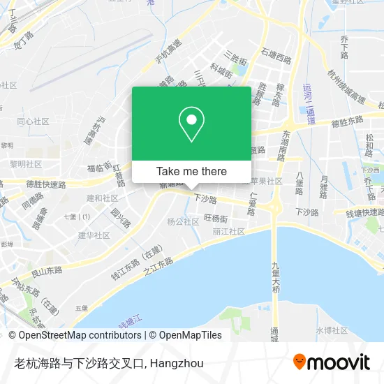 老杭海路与下沙路交叉口 map