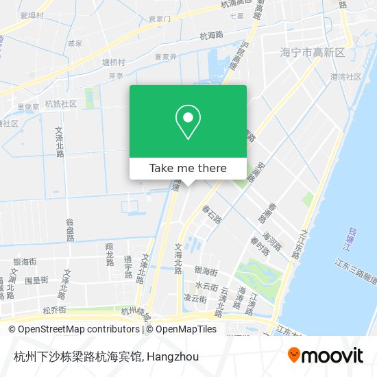 杭州下沙栋梁路杭海宾馆 map