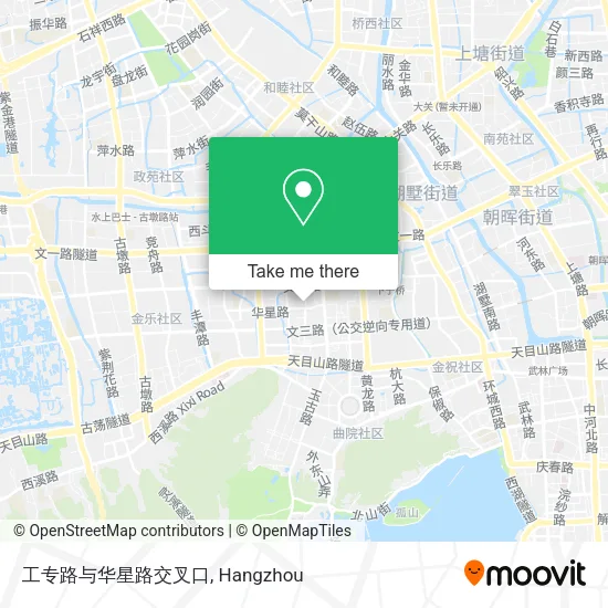 工专路与华星路交叉口 map
