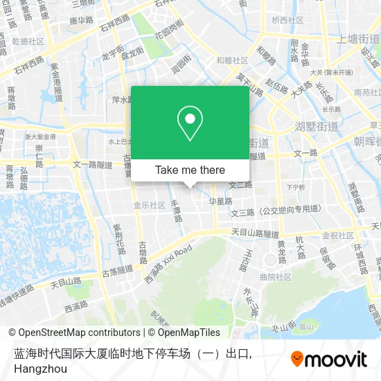 蓝海时代国际大厦临时地下停车场（一）出口 map