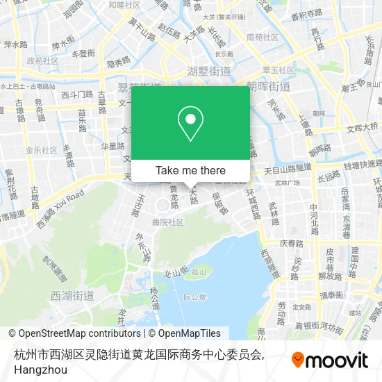 杭州市西湖区灵隐街道黄龙国际商务中心委员会 map