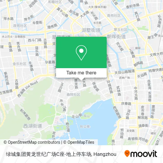 绿城集团黄龙世纪广场C座-地上停车场 map