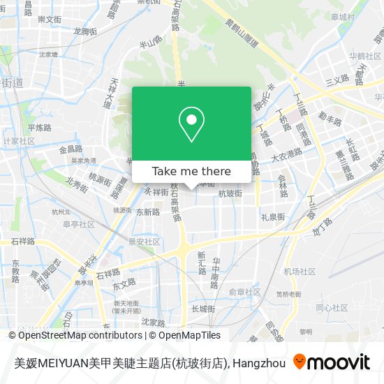 美媛MEIYUAN美甲美睫主题店(杭玻街店) map