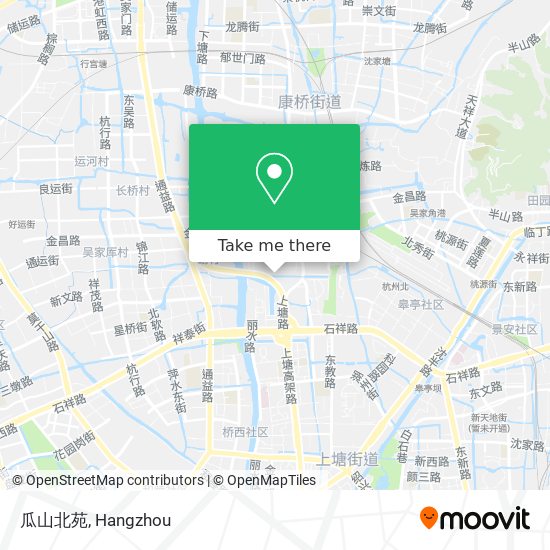 瓜山北苑 map