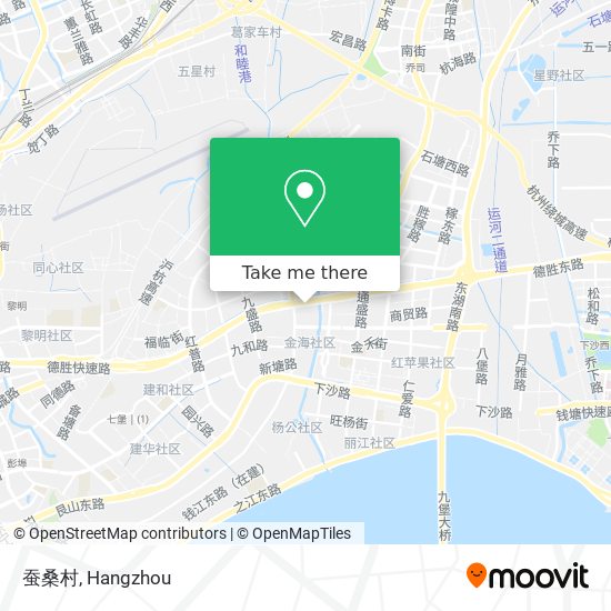 蚕桑村 map