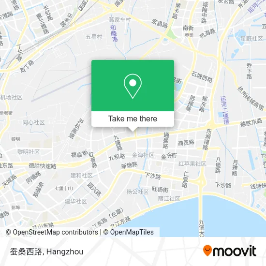 蚕桑西路 map