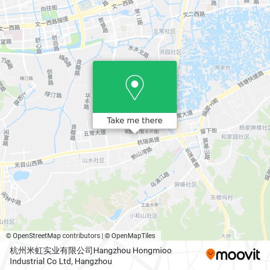 杭州米虹实业有限公司Hangzhou Hongmioo Industrial Co Ltd map