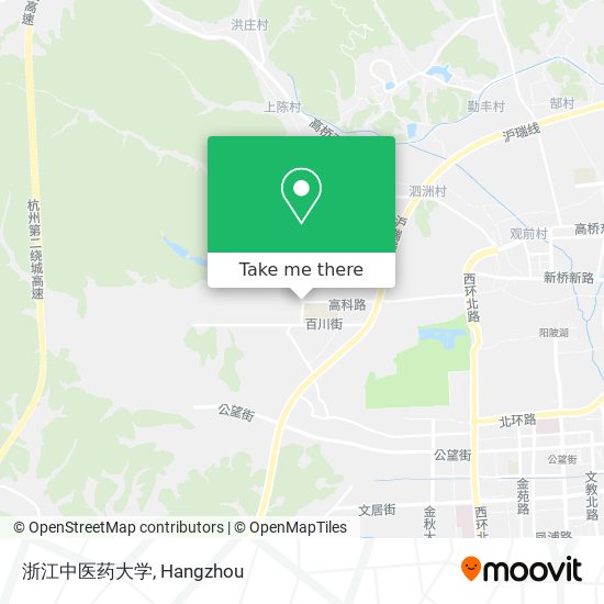 浙江中医药大学 map