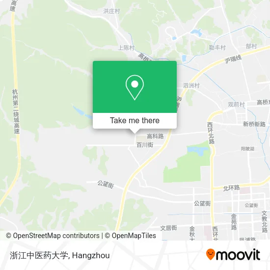 浙江中医药大学 map