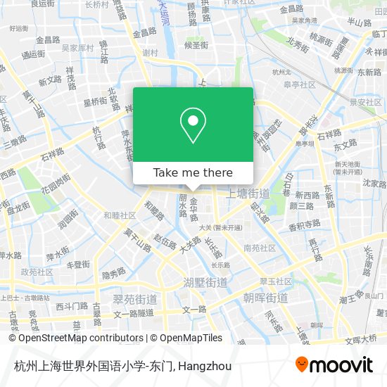 杭州上海世界外国语小学-东门 map