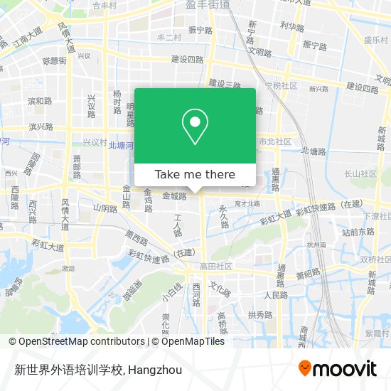 新世界外语培训学校 map