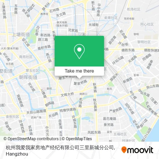 杭州我爱我家房地产经纪有限公司三里新城分公司 map