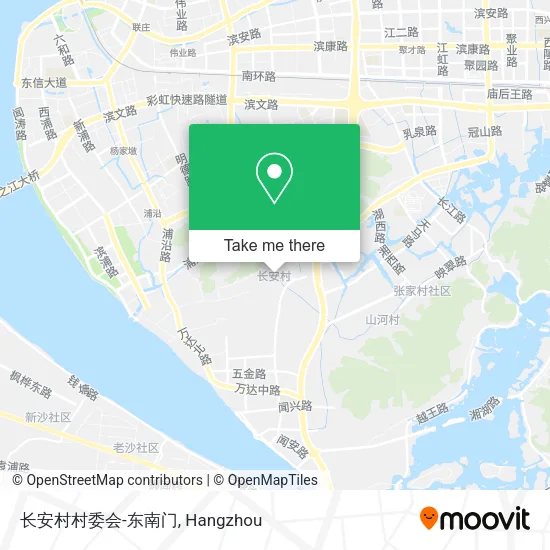 长安村村委会-东南门 map