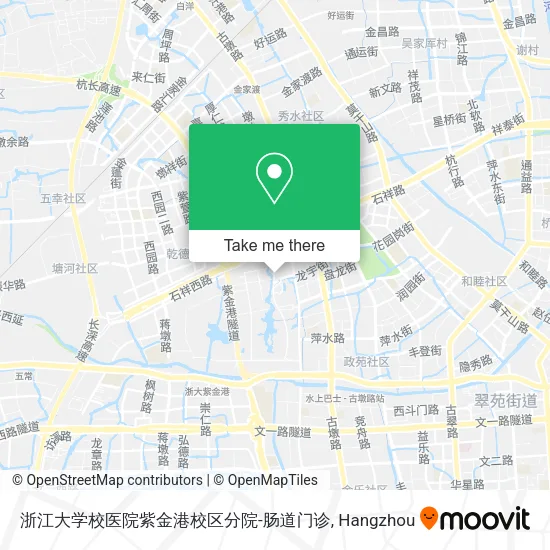 浙江大学校医院紫金港校区分院-肠道门诊 map
