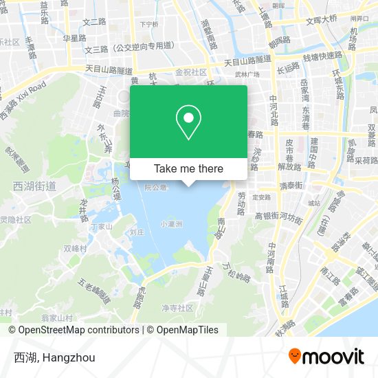 西湖 map