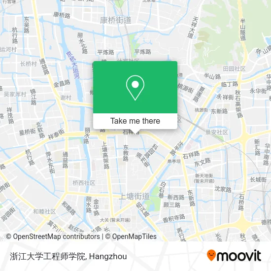 浙江大学工程师学院 map
