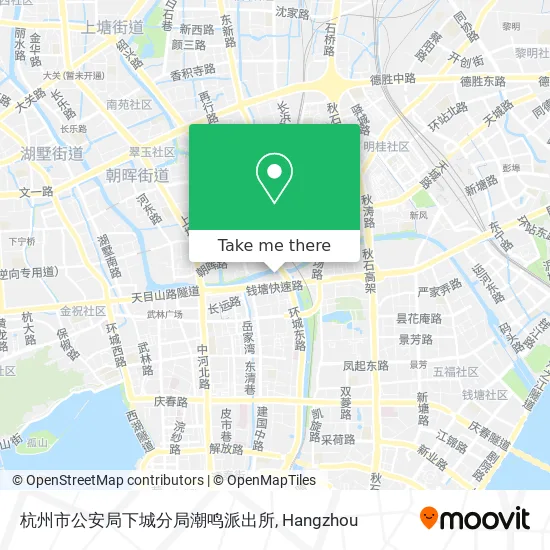 杭州市公安局下城分局潮鸣派出所 map