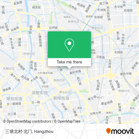 三塘北村-北门 map