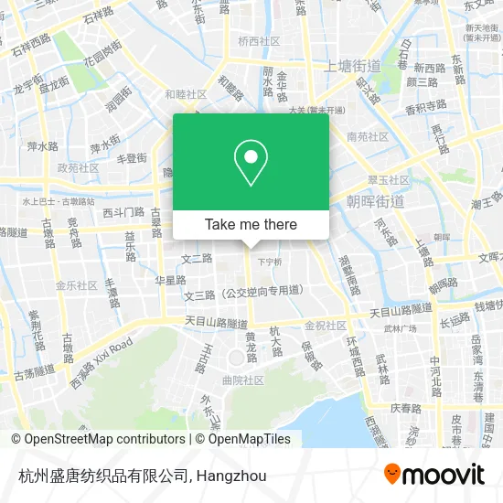 杭州盛唐纺织品有限公司 map