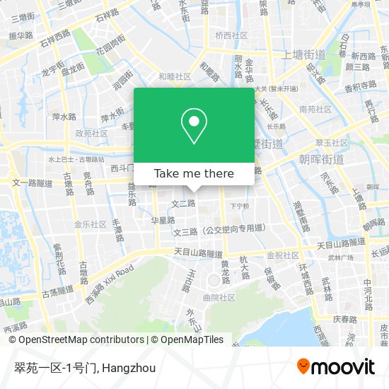 翠苑一区-1号门 map