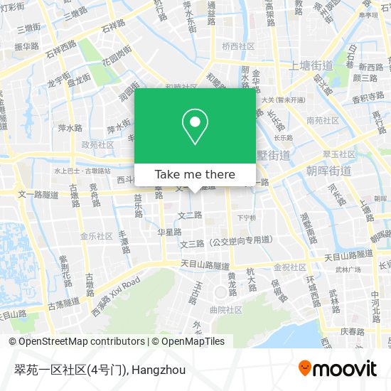 翠苑一区社区(4号门) map