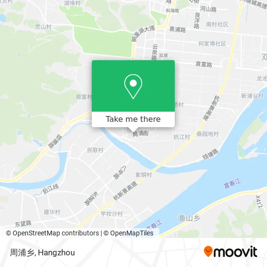 周浦乡 map