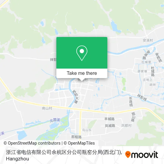 浙江省电信有限公司余杭区分公司瓶窑分局(西北门) map