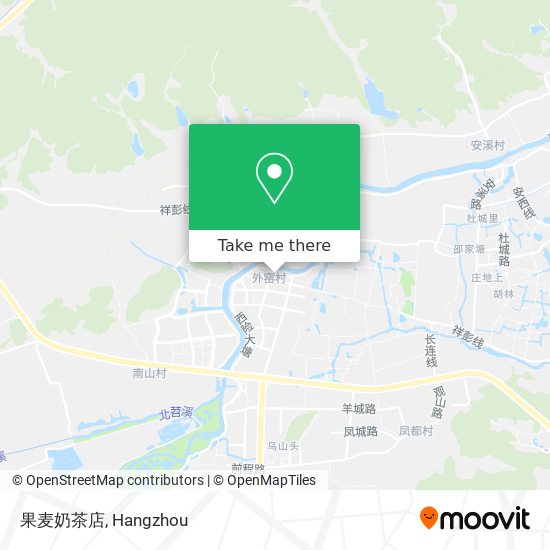果麦奶茶店 map