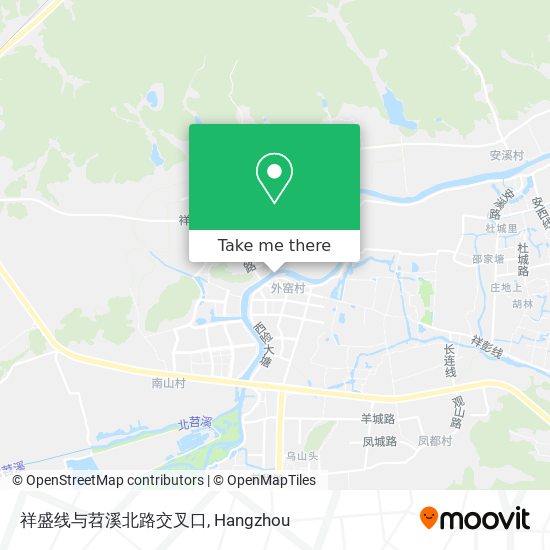 祥盛线与苕溪北路交叉口 map