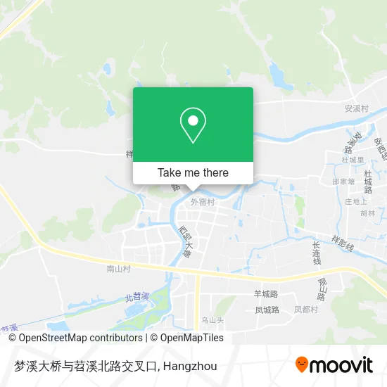 梦溪大桥与苕溪北路交叉口 map