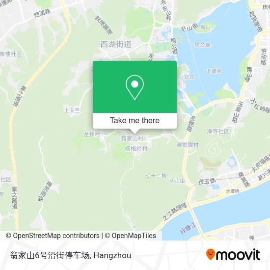 翁家山6号沿街停车场 map