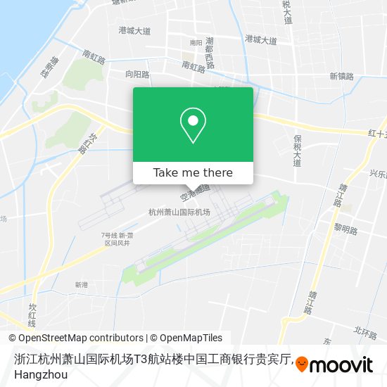 浙江杭州萧山国际机场T3航站楼中国工商银行贵宾厅 map