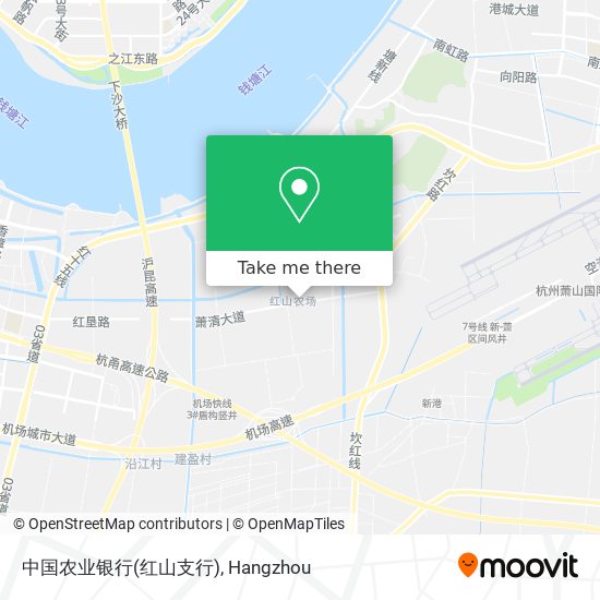 中国农业银行(红山支行) map