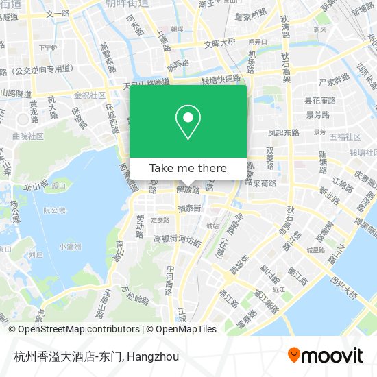 杭州香溢大酒店-东门 map