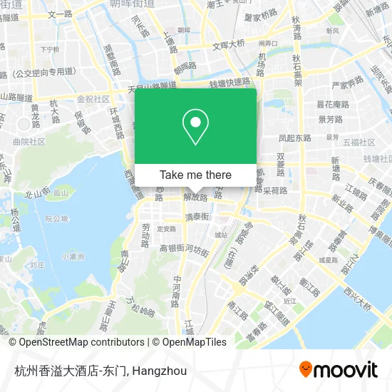 杭州香溢大酒店-东门 map