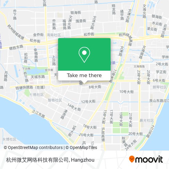 杭州微艾网络科技有限公司 map