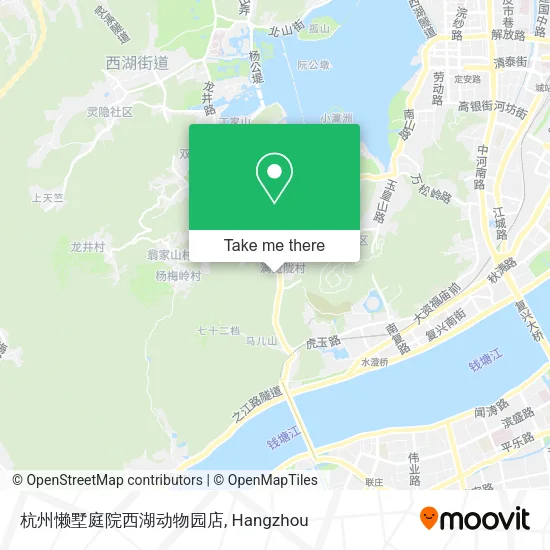 杭州懒墅庭院西湖动物园店 map