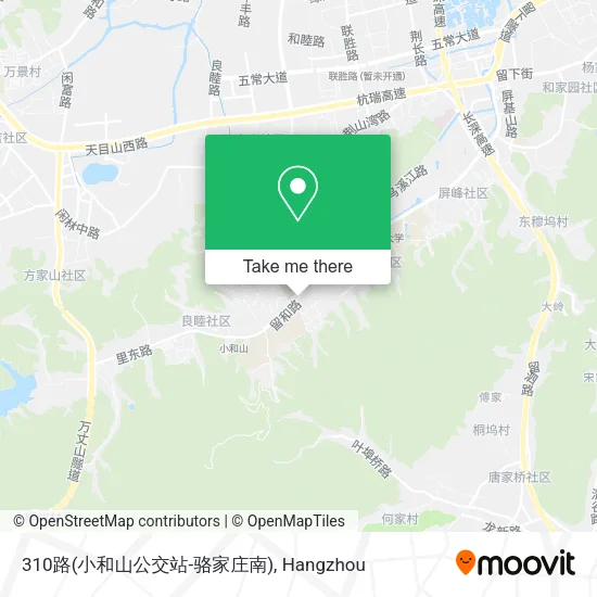 310路(小和山公交站-骆家庄南) map
