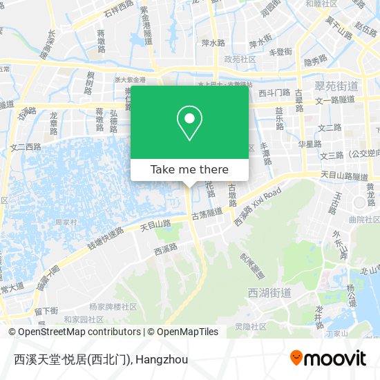 西溪天堂·悦居(西北门) map