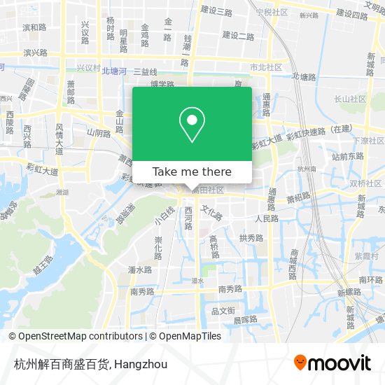 杭州解百商盛百货 map