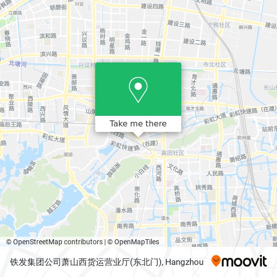 铁发集团公司萧山西货运营业厅(东北门) map