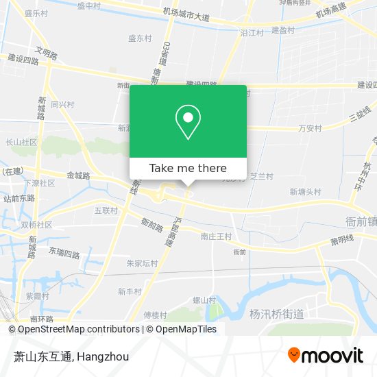 萧山东互通 map