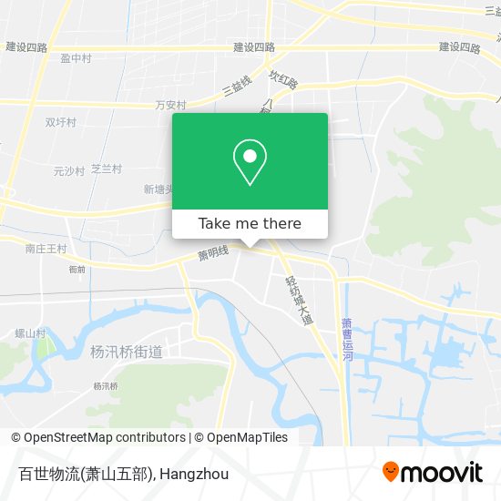 百世物流(萧山五部) map