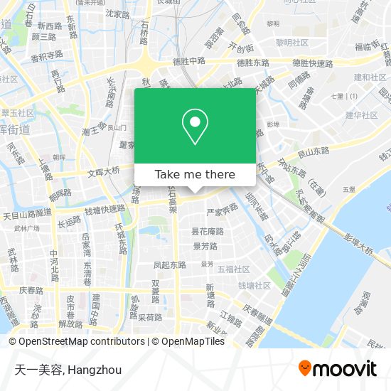 天一美容 map